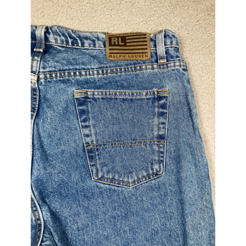 RL Ralph Lauren Jeans Mens 38x34* Blue Classic‎ Straight Preppy American Denim